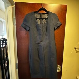 Boss Navy Midi Dress